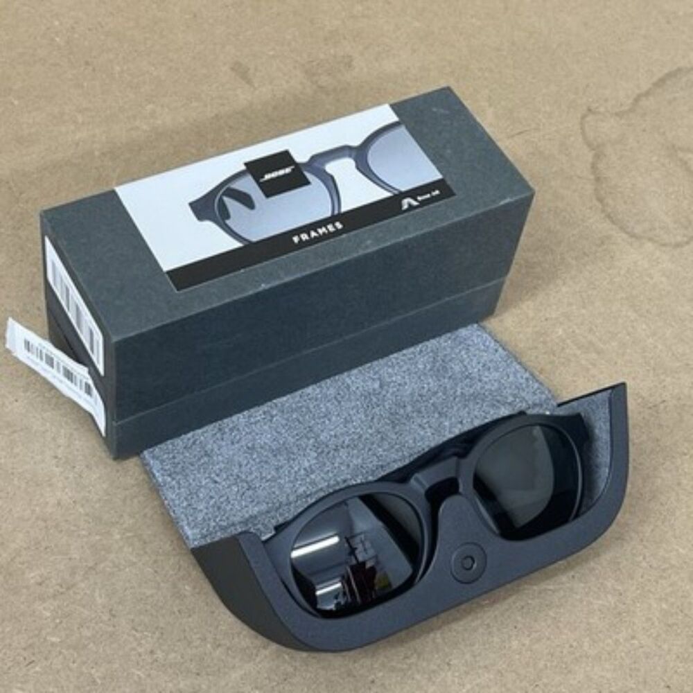 Bose Frames Rondo Audio Sunglasses Black Bluetooth + Case & Charger - Tested